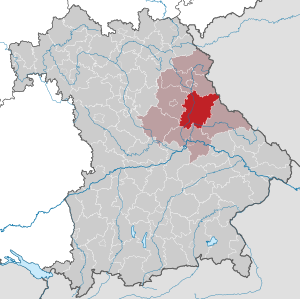 Li position de Subdistrict Schwandorf in Bavaria