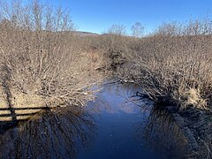 South Mékinac River the Laurentians, the river, from the bridge P-03952, Reinforced concrete frame, under embankment,[13] Quebec Route 359