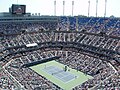 Het Arthur Ashe Stadium, onderdeel van het USTA National Tennis Center