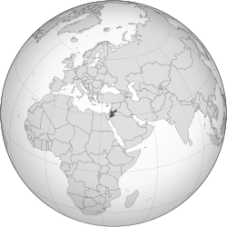 Location of Jordan