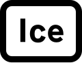 Plate used with "ice". may be varied to "snowdrifts"