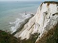 Beachy Head burnunda yarlar ve deniz feneri