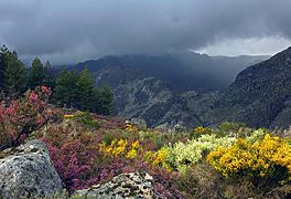 The Serra da Estrela, the highest mountain range on continental Portugal.