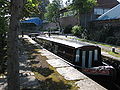 Narrowboat in Clayton Bottom Lock (Lock 8)