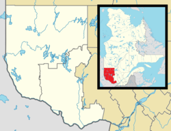 Fassett is located in Western Quebec