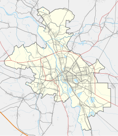 Mapa konturowa Opola, w centrum znajduje się punkt z opisem „miejsce zdarzenia”