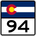 State Highway 94 marker