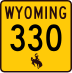 Wyoming Highway 330 marker