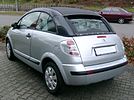 Citroën C3 Pluriel circa 2007, a multiconfigurable convertible with roll-back textile roof and removable rigid sidebars[33]