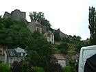 Vue générale de la colline du château, depuis l'esplanade F.-Mitterrand (2008).