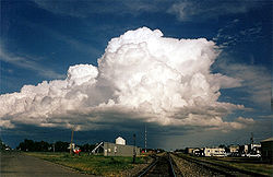 View to the east along the tracks