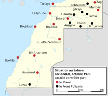 la carte du Sahara occidental