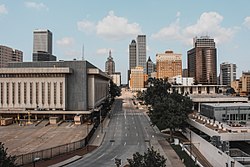 Downtown Tulsa's skyline in 2014