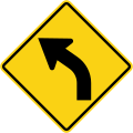 Curve to left