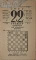 1935년 10월 22일을 보여주는 소련 달력, 오락을 위한 매일의 체스 문제 chess problem