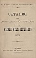 Ausstellungskatalog der k.k. geologischen Reichsanstalt aus dem Jahre 1873, Wien