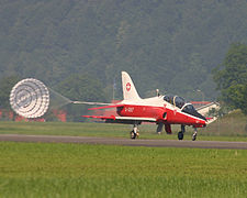 Un Hawk Mk.66 atterrissant à Buochs en 2004.