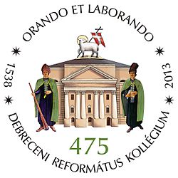 A Debreceni Kollégium 475. évfordulós ünnepi logója