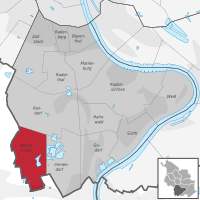 Lage des Stadtteils Meschenich im Stadtbezirk 2