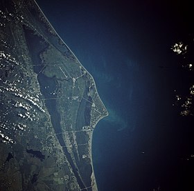 Une image satellite du cap Canaveral.