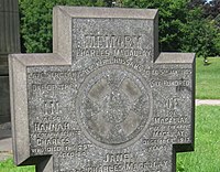 Grave of Charles Macaulay, former Sergeant 8th KRI Hussars "One of the Six Hundred" in Woodhouse Cemetery, Leeds