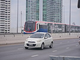 EMU-A2 outside of Saphan Taksin station.