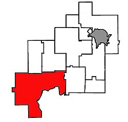 Location of Walden within Greater Sudbury.