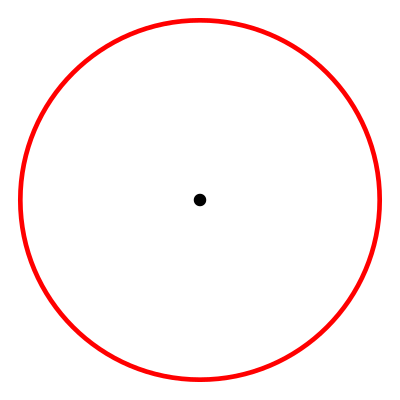 La figure 3 se construit en dessinant un cercle.