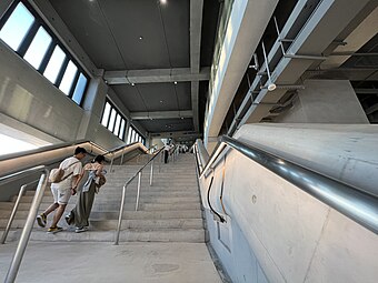 Stairs leading to upper stands