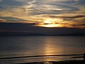 La partie nord-ouest du Golfe de Follonica au coucher de soleil