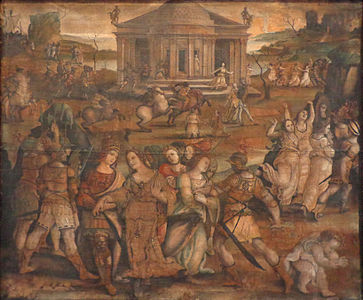 The Abduction of Helen, painting by Girolamo Genga, circa 1510 (Musée des Beaux-Arts de Strasbourg).