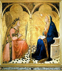 The floor tiles in Lorenzetti's Annunciation (1344) strongly anticipate modern perspective