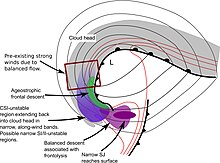 Illustration of processes that may contribute to sting jets.