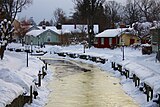 Trosaån, vinter