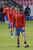 Lysvoll warming up while playing for Tromsø