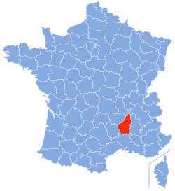 Location of Ardèche