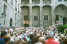 Concert a la plaça del Rei.