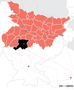 Location of Gaya district in Bihar