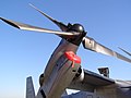 Pohled na rotor a motor u MV-22B.