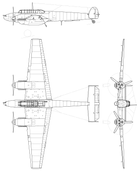 vue en plan de l’avion