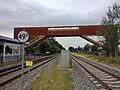 Loopbrug nabij het station