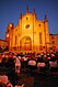 Vista notturna della Collegiata