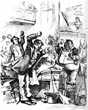 "Colored Rule in a Reconstructed(?) State (The members call each other thieves, liars, rascals, and cowards)", Harper's Weekly, March 14, 1874.[e]