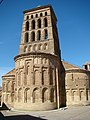 Arcs cecs als murs de l'església de San Lorenzo, de Sahagún, del segle xiii en estil mudèjar