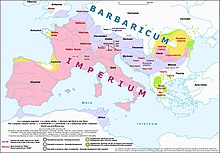 Les Valachies (ou Romanies populaires) à la fin de l'Empire romain