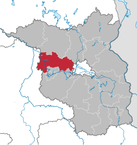 Localisation de Arrondissement du Pays de la Havel