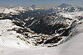 Vista su Arabba dal massiccio del Sella