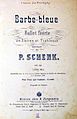 Barbe-Bleue chorégraphié par Marius Petipa, 1896.