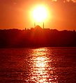 Image 18The sun setting over the Golden Horn in the city of Istanbul.