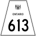 Highway 613 marker